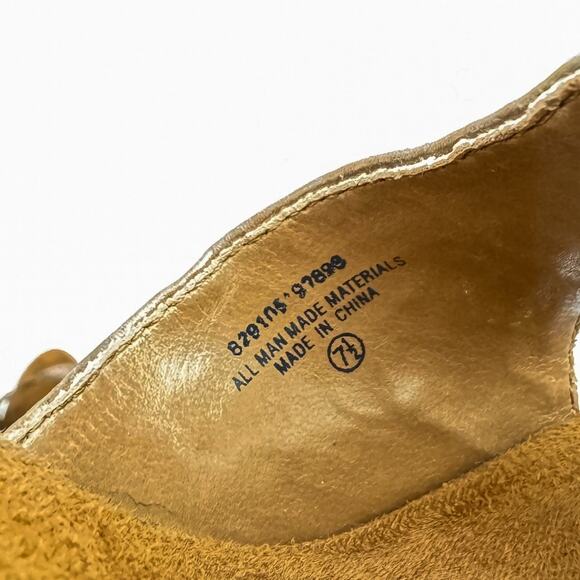 Candie's Vintage Faux Leather Sequin Clog Open Toe Stilleto Sandals 7.5 Boho y2k - Picture 8 of 13